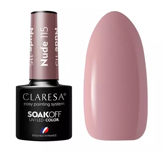 CLARESA SOAK OFF ГЕЛЬ-ЛАК NUDE 115  5Г