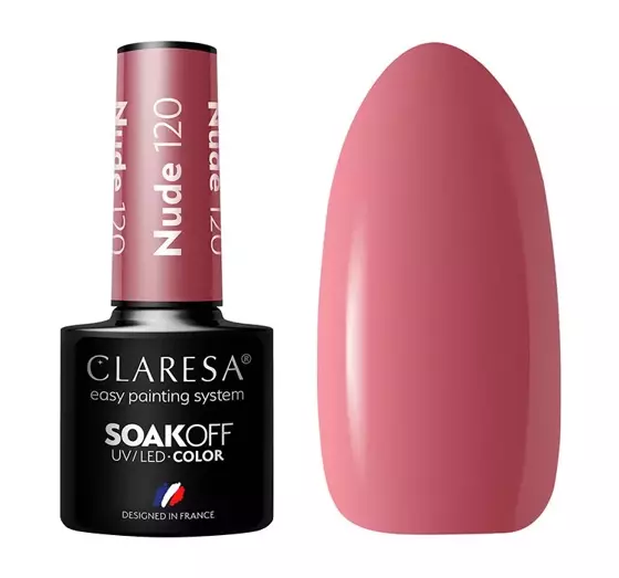 CLARESA SOAK OFF ГЕЛЬ-ЛАК NUDE 120  5Г