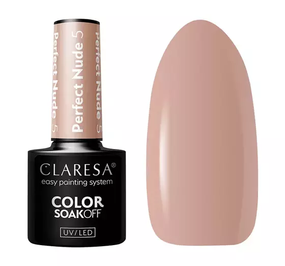 CLARESA SOAK OFF ГЕЛЬ-ЛАК PERFECT NUDE 5 5Г