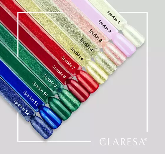 CLARESA SOAK OFF ГЕЛЬ-ЛАК SPARKLE 10 5Г