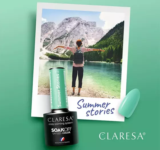 CLARESA SOAK OFF ГЕЛЬ-ЛАК SUMMER STORIES 2 5МЛ