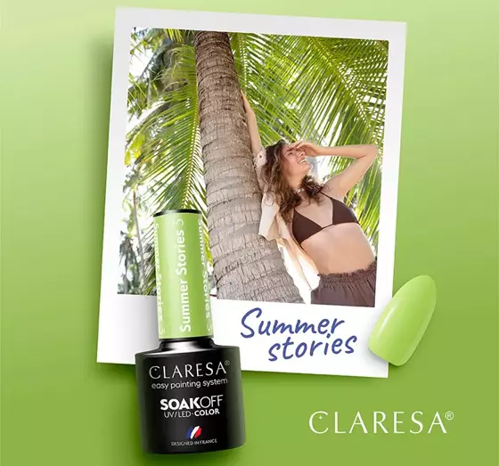 CLARESA SOAK OFF ГЕЛЬ-ЛАК SUMMER STORIES 3 5МЛ