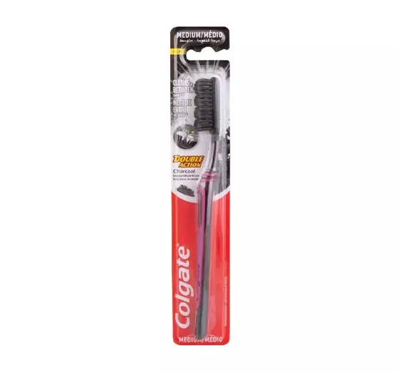 COLGATE DOUBLE ACTION CHARCOAL ЗУБНАЯ ЩЕТКА MEDIUM