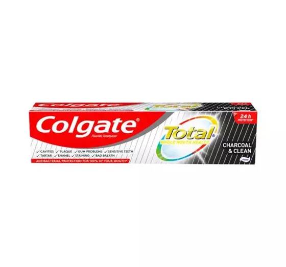 COLGATE TOTAL CHARCOAL & CLEAN ЗУБНАЯ ПАСТА 75МЛ