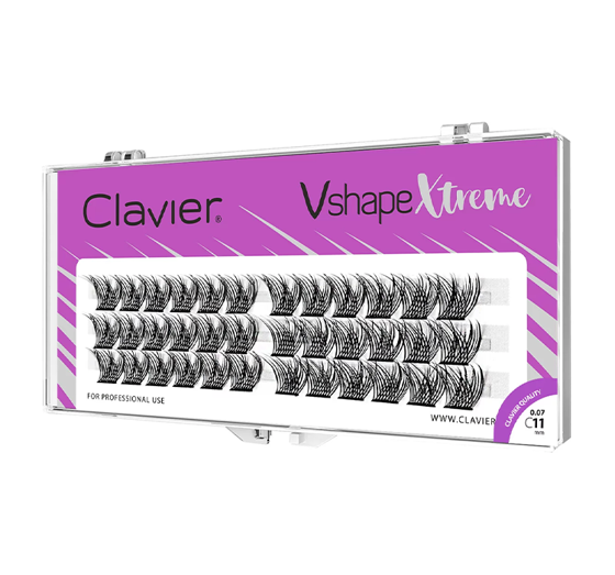 Clavier Vshape Xtreme пучки накладных ресниц тип C 11мм