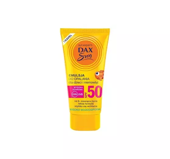 DAX SUN ЭМУЛЬСИЯ ДЛЯ ЗАГАРА ДЛЯ ДЕТЕЙ И МЛАДЕНЦЕВ SPF50 50МЛ