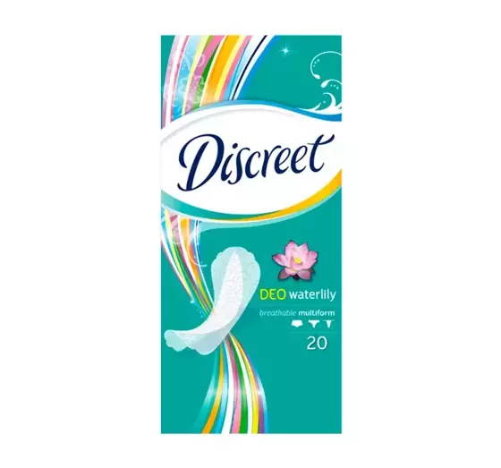 DISCREET DEO WATERLILY MULTIFORM ГИГИЕНИЧЕСКИЕ ПРОКЛАДКИ 20 ШТ