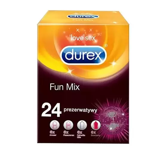 DUREX FUN MIX ПРЕЗЕРВАТИВЫ 24 ШТ