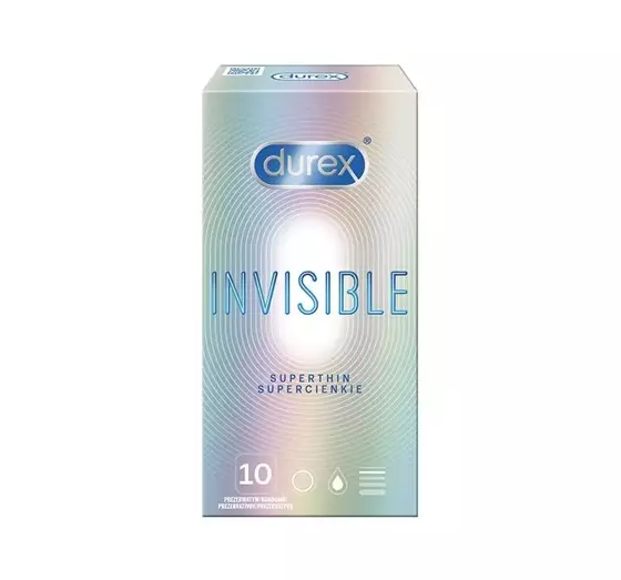 DUREX INVISIBLE SUPER THIN ПРЕЗЕРВАТИВЫ 10 ШТ