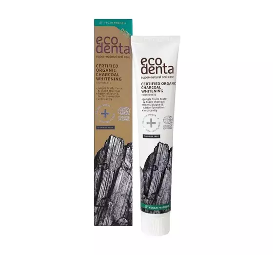 ECODENTA CHARCOAL WHITENING ОТБЕЛИВАЮЩАЯ ЗУБНАЯ ПАСТА 75МЛ