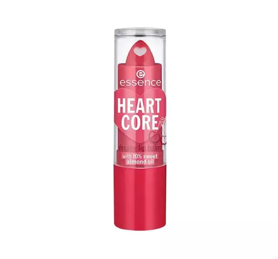 ESSENCE HEART CORE FRUITY LIP BALM ФРУКТОВЫЙ БАЛЬЗАМ ДЛЯ ГУБ 01 CRAZY CHERRY 3Г