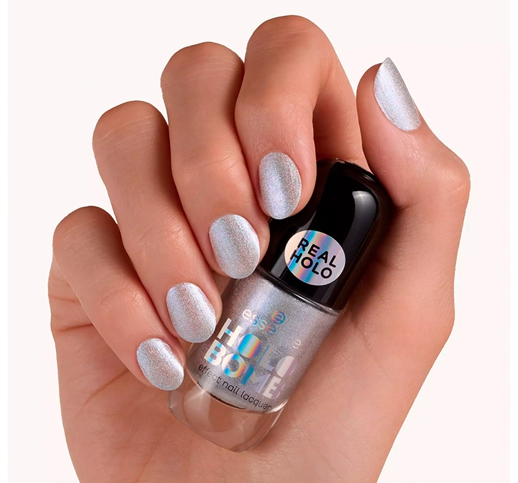 ESSENCE HOLO BOMB ЛАК ДЛЯ НОГТЕЙ 01 RIDIN' HOLO 8МЛ