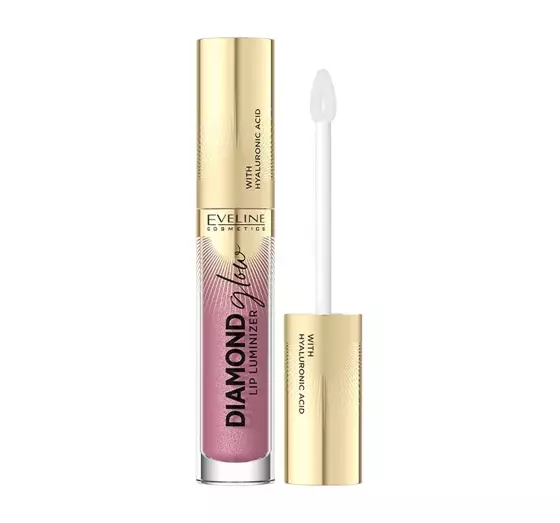 EVELINE DIAMOND GLOW LIP LUMINIZER БЛЕСК ДЛЯ ГУБ С ГИАЛУРОНОВОЙ КИСЛОТОЙ 05 TOFFEE 4,5МЛ 