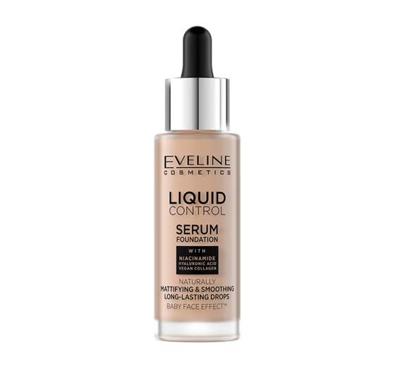 EVELINE LIQUID CONTROL HD ТОНАЛЬНАЯ ОСНОВА 040 WARM BEIGE