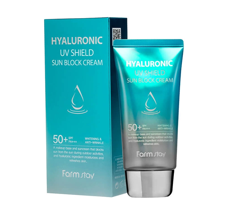 FARMSTAY HYALURONIC КРЕМ ДЛЯ ЛИЦА С УФ-ФИЛЬТРОМ SPF50+ 70Г