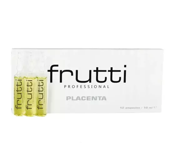 FRUTTI PROFESSIONAL PLACENTA СРЕДСТВО В АМПУЛАХ ДЛЯ ВОЛОС 12X10 МЛ