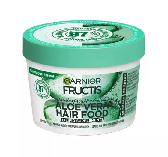 GARNIER FRUCTIS HAIR FOOD ALOE VERA УВЛАЖНЯЮЗАЯ МАСКА ДЛЯ ВОЛОС 400МЛ