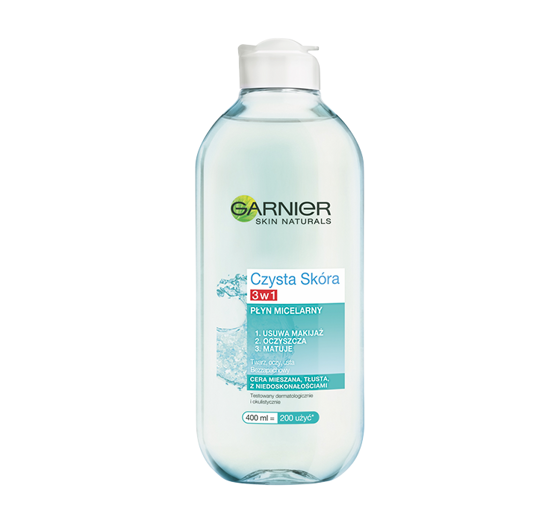 GARNIER МИЦЕЛЛЯРНАЯ ВОДА 3В1 ЧИСТАЯ КОЖА 