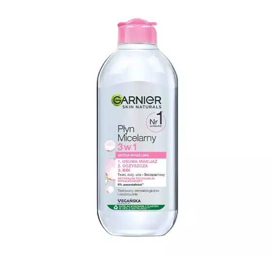 GARNIER МИЦЕЛЛЯРНАЯ ВОДА  3В1 ЧУВСТВИТЕЛЬНАЯ КОЖА 