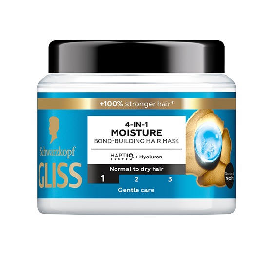 GLISS 4-IN-1 MOISTURE МАСКА ДЛЯ ВОЛОС 400МЛ