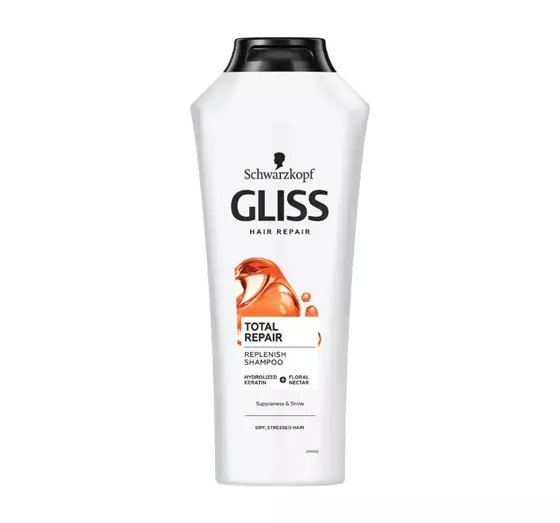 GLISS TOTAL REPAIR REPLENISH SHAMPOO ШАМПУНЬ ДЛЯ ПОВРЕЖДЕННЫХ И СУХИХ ВОЛОС 400МЛ