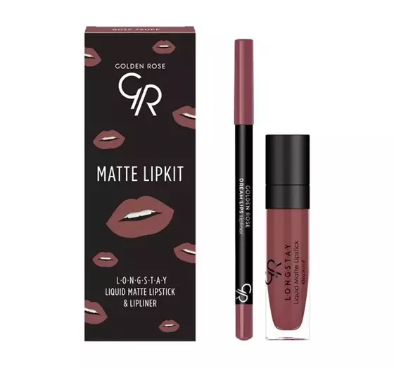 GOLDEN ROSE MATTE LIPKIT НАБОР ДЛЯ МАКИЯЖА ГУБ ROSE TAUPE