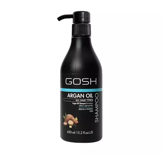 GOSH ARGAN OIL ВЕГАНСКИЙ ШАМПУНЬ ДЛЯ ВСЕХ ТИПОВ ВОЛОС 450МЛ