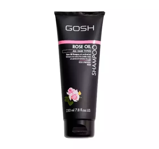 GOSH ROSE OIL ВЕГАНСКИЙ ШАМПУНЬ ДЛЯ ЖИРНЫХ ВОЛОС 230МЛ