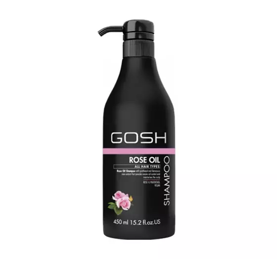 GOSH ROSE OIL ВЕГАНСКИЙ ШАМПУНЬ ДЛЯ ЖИРНЫХ ВОЛОС 450МЛ