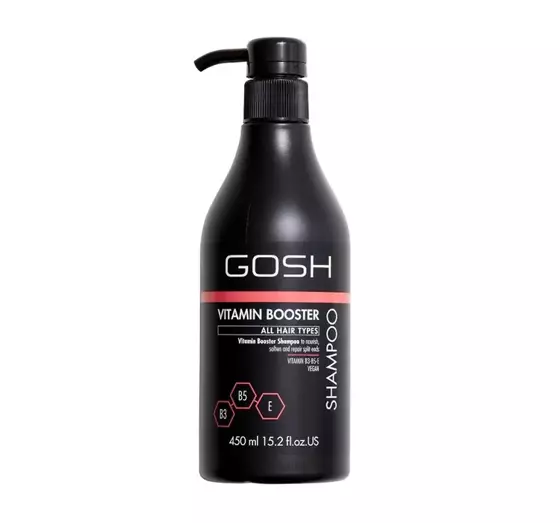 GOSH VITAMIN BOOSTER ВЕГАНСКИЙ ШАМПУНЬ ДЛЯ ПОВРЕЖДЕННЫХ ВОЛОС 450МЛ