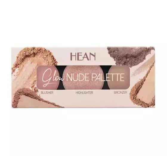 HEAN GLOW NUDE PALETTE ПАЛЕТКА ДЛЯ МАКИЯЖА 3В1 SUNGLOW 8Г