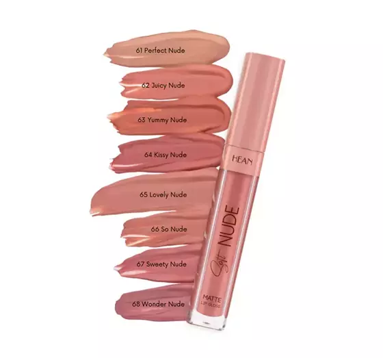 HEAN SOFT NUDE LIP GLOSS МАТОВЫЙ БЛЕСК ДЛЯ ГУБ 64 KISSY NUDE 6МЛ