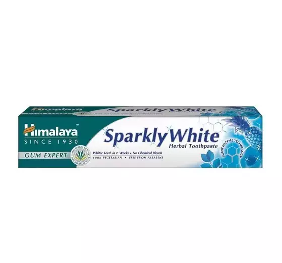 HIMALAYA HERBALS SPARKLY WHITE ТРАВЯНАЯ ЗУБНАЯ ПАСТА 75МЛ