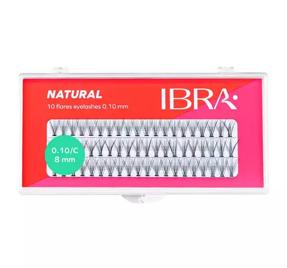 IBRA ПУЧКИ ИСКУССТВЕННЫЕ РЕСНИЦЫ NATURALS C 8MM