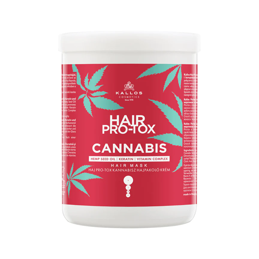 KALLOS KJMN HAIR PRO-TOX CANNABIS МАСКА ДЛЯ ВОЛОС 1000МЛ