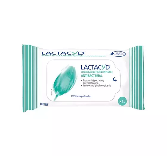 LACTACYD ANTIBACTERIAL САЛФЕТКИ ДЛЯ ИНТИМНОЙ ГИГИЕНЫ 15 ШТУК