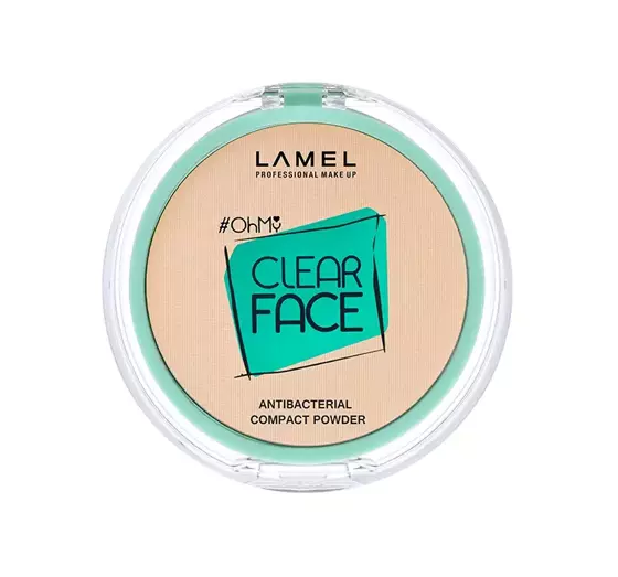 LAMEL CLEAR FACE COMPACT POWDER АНТИБАКТЕРИАЛЬНАЯ ПРЕССОВАННАЯ ПУДРА 402 VANILLA 6Г