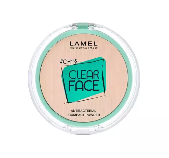 LAMEL CLEAR FACE COMPACT POWDER АНТИБАКТЕРИАЛЬНАЯ ПРЕССОВАННАЯ ПУДРА 403 ROSY BEIGE 6Г