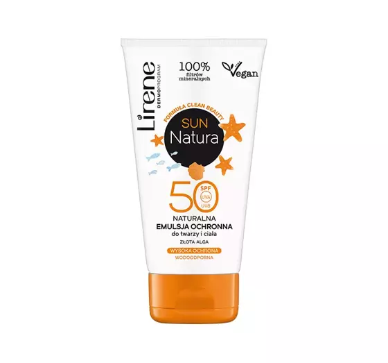 LIRENE SUN NATURA НАТУРАЛЬНАЯ СОЛНЦЕЗАЩИТНАЯ ЭМУЛЬСИЯ SPF50 120МЛ