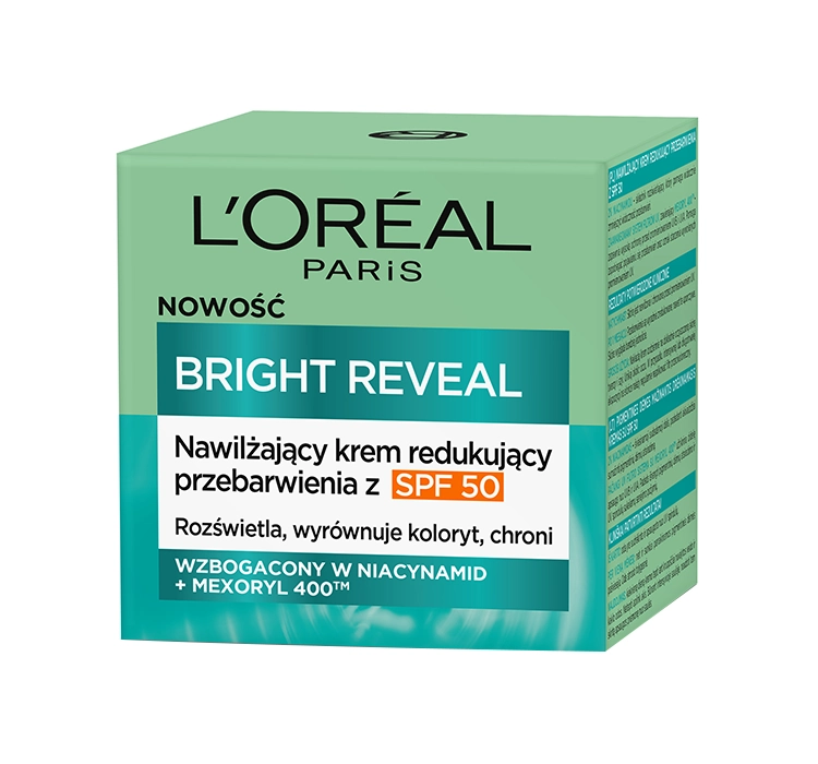 LOREAL BRIGHT REVEAL УВЛАЖНЯЮЩИЙ КРЕМ ДЛЯ УМЕНЬШЕНИЯ ГИПЕРПИГМЕНТАЦИИ С SPF50 50 МЛ