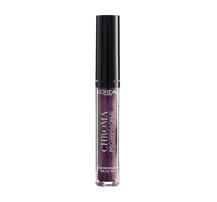 LOREAL CHROMA MORPHOSE GLITTER PRESSED LIPSTICK БЛЕСК ДЛЯ ГУБ 04 DEEP VENOM 3МЛ