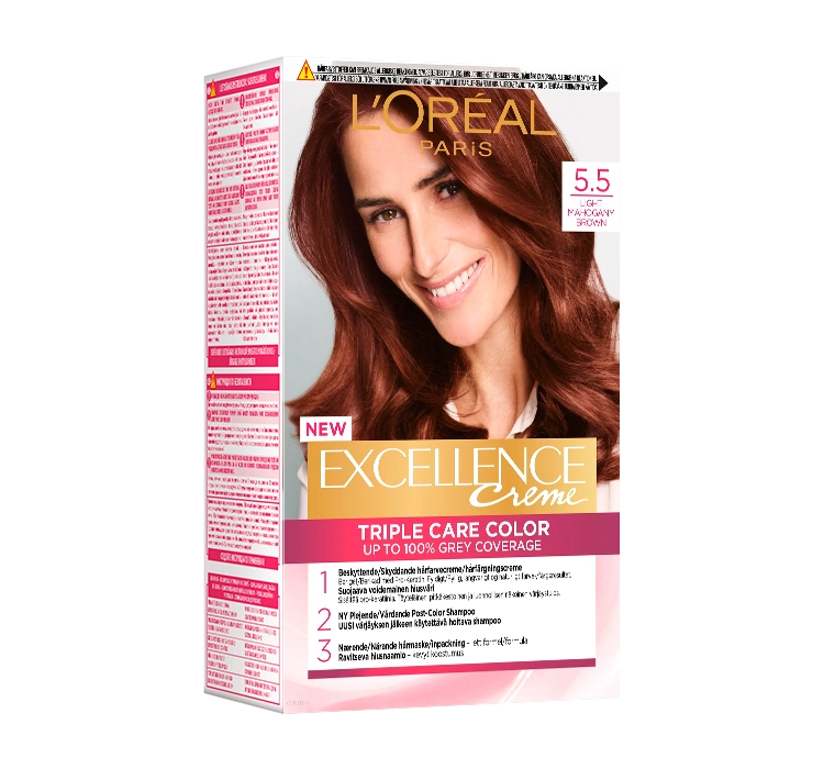 LOREAL EXCELLENCE CREME КРАСКА ДЛЯ ВОЛОС 5.5 LIGHT MAHOGANY BROWN