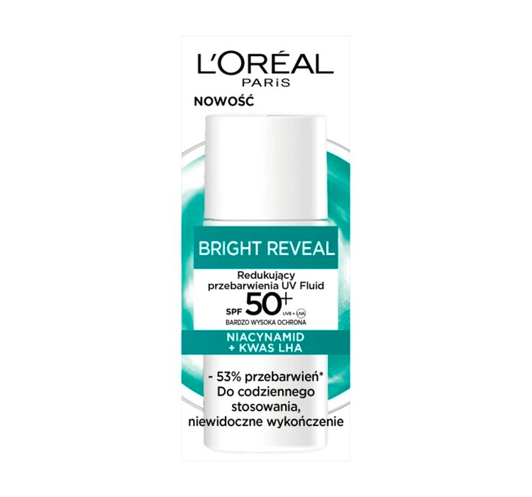 L'ORÉAL PARIS BRIGHT REVEAL ФЛЮИД ДЛЯ ЛИЦА ПРОТИВ ПИГМЕНТАЦИИ SPF 50+ 50МЛ