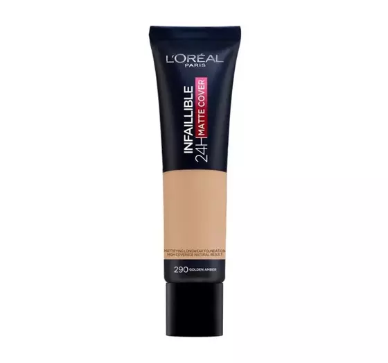 LOREAL PARIS INFAILLIBLE 24H MATTE COVER СТОЙКОЕ МАТИРУЮЩЕЕ ТОНАЛЬНОЕ СРЕДСТВО 290 GOLDEN AMBER 30МЛ