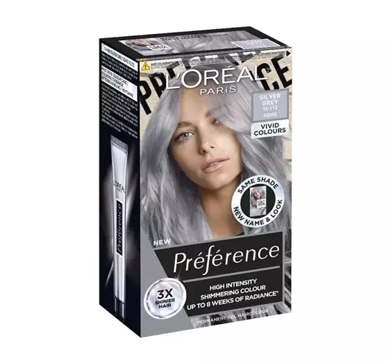 LOREAL PREFERENCE VIVID COLOURS КРАСКА ДЛЯ ВОЛОС 10.112 SILVERGREY