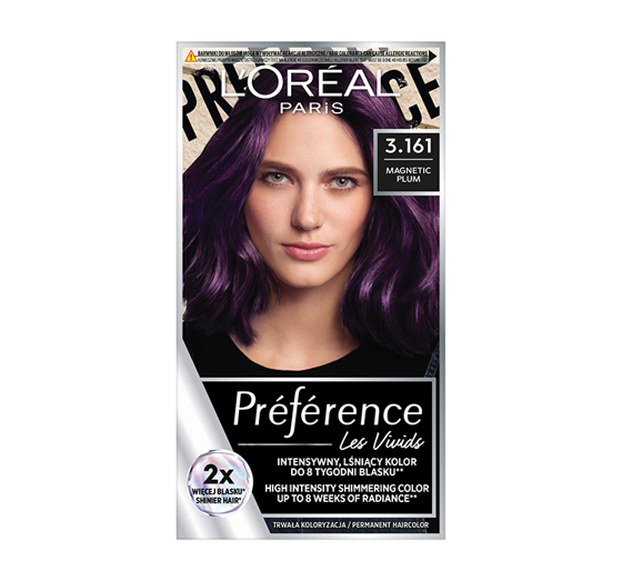 LOREAL PREFERENCE VIVID COLOURS КРАСКА ДЛЯ ВОЛОС 3.161 MAGNETIC PLUM