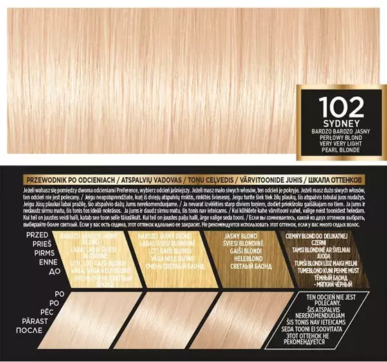 LOREAL RECITAL PREFERENCE КРАСКА ДЛЯ ВОЛОС 102