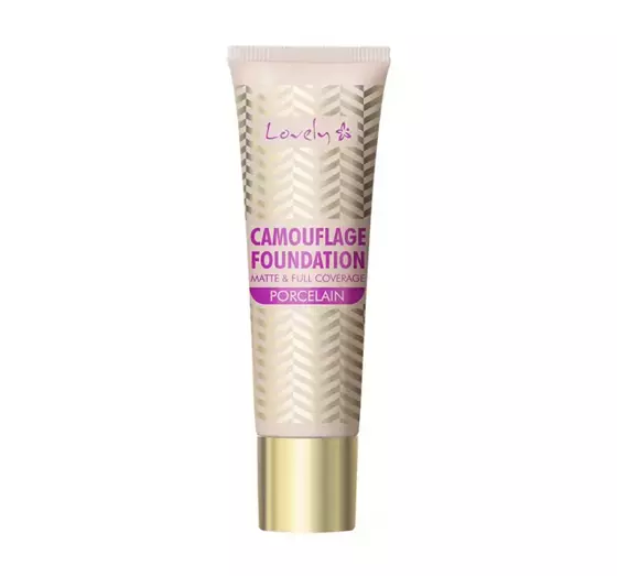 LOVELY CAMOUFLAGE FOUNDATION КРОЮЩЕЕ ТОНАЛЬНОЕ СРЕДСТВО ДЛЯ ЛИЦА 1 PORCELAIN 25Г