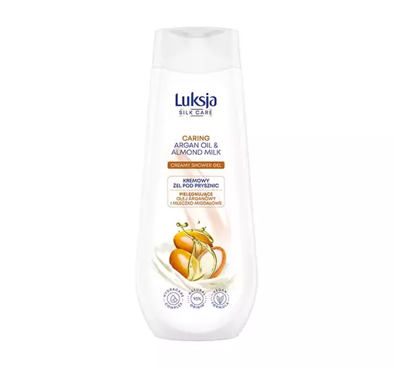 LUKSJA SILK CARE CARING КРЕМОВЫЙ ГЕЛЬ ДЛЯ ДУША С АРГАНОВЫМ МАСЛОМ И МИНДАЛЬНЫМ МОЛОКОМ 500МЛ