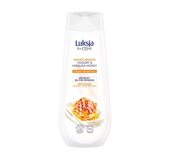 LUKSJA SILK CARE MOISTURIZING КРЕМОВЫЙ ГЕЛЬ ДЛЯ ДУША С ЙОГУРТОМ И МЕДОМ МАНУКА 500МЛ